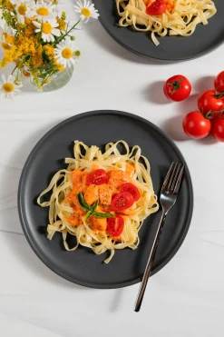 Die moderne Hausfrau Tellerset, Porzellan Vada Weiß