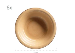 Die moderne Hausfrau Teller-Set, Steingut Lumaca Dunkelblau