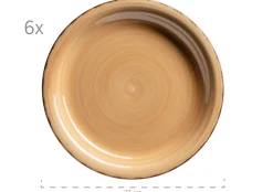 Die moderne Hausfrau Teller-Set, Steingut Lumaca Dunkelblau