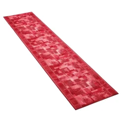 Die moderne Hausfrau Teppich "Tetris" bordeaux