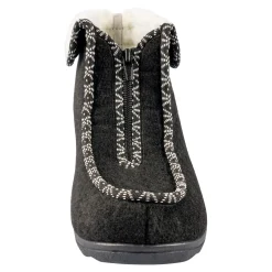 Damen Die moderne Hausfrau Thermo-Hausschuh schwarz