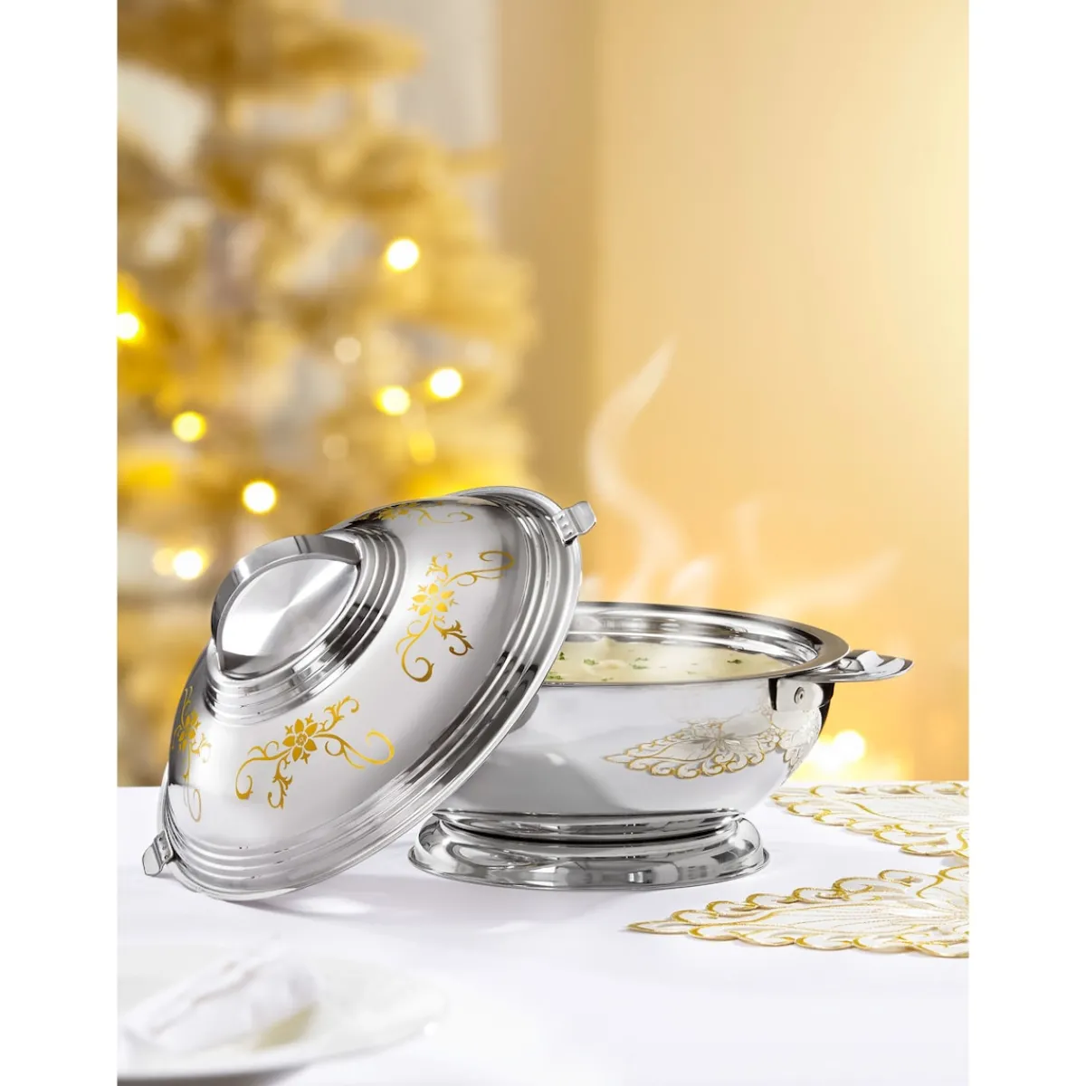 Die moderne Hausfrau Thermoservierschüssel "Galant" - Edelstahl