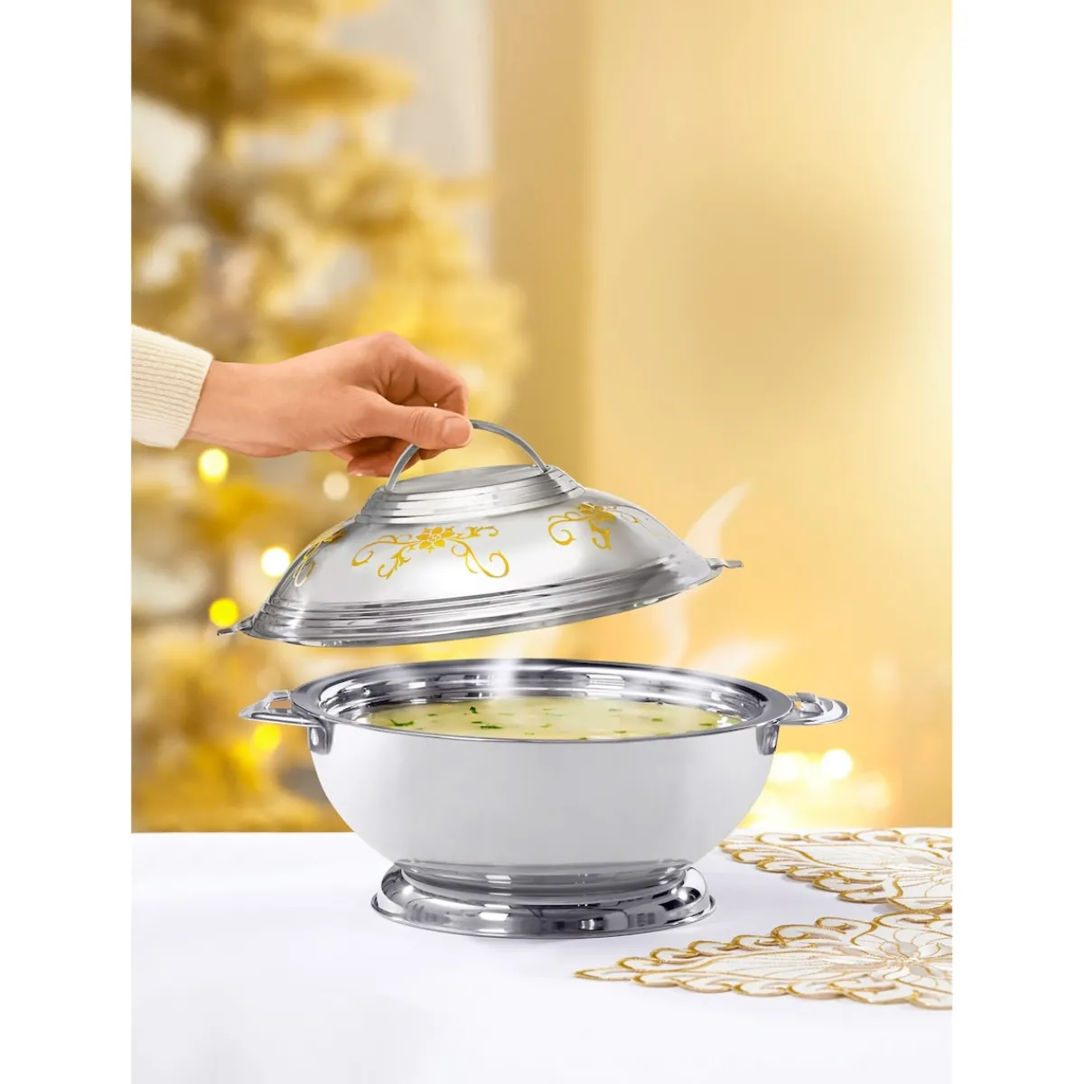 Die moderne Hausfrau Thermoservierschüssel "Galant" - Edelstahl