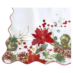 Die moderne Hausfrau Tischläufer, 140x40 cm & Platzset, 2 Stück „Weihnachtszauber“