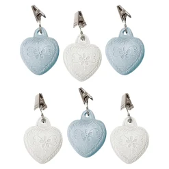 Die moderne Hausfrau Tischtuchbeschwerer „Herz“, 6 Stück