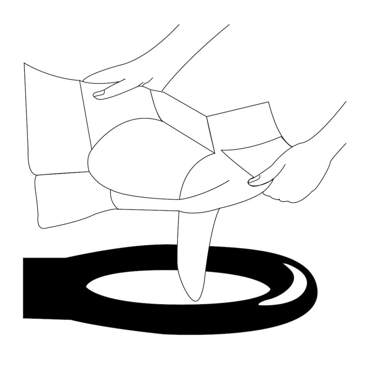 Die moderne Hausfrau Toilettenbrillenabdeckung Weiß