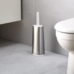 Die moderne Hausfrau Toilettenbürste mit Aufbewahrungsständer Flex Steel