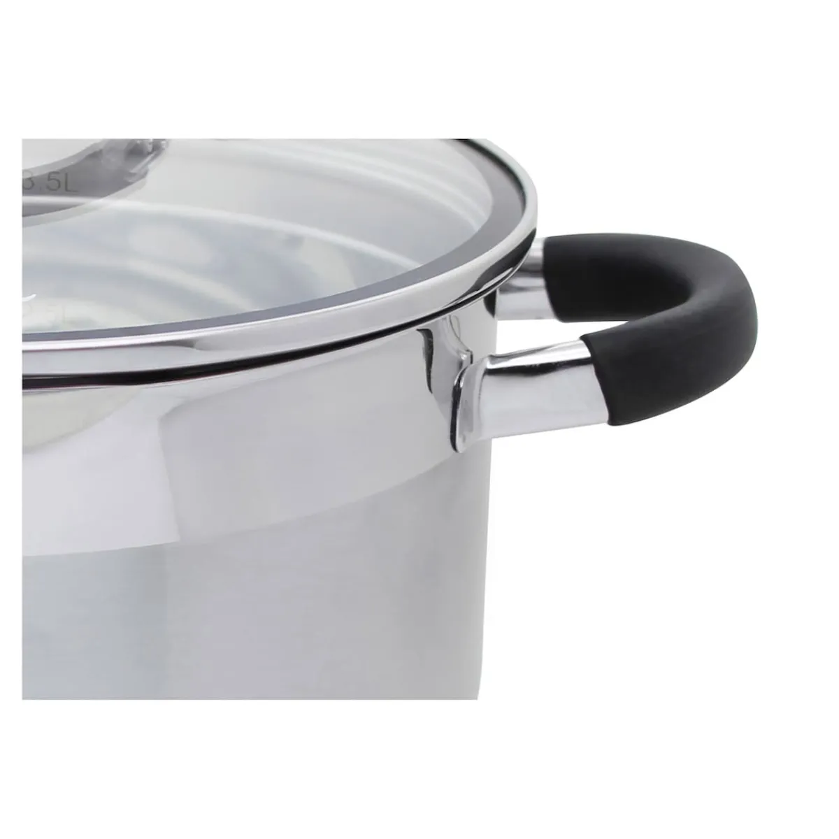 Die moderne Hausfrau Topfset mit Abdampffunktion "Black Steam", 7-teilig