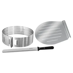 Die moderne Hausfrau Tortenboden-Schneidehilfe-Set, 3-teilig