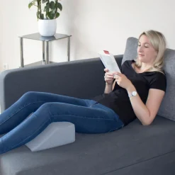 Die moderne Hausfrau Trapezkissen mit Wärme und Massage Grau