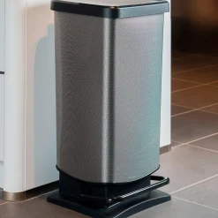 Die moderne Hausfrau Treteimer Paso carbon, metallic