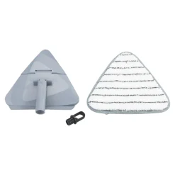 Die moderne Hausfrau Triangel-Wischer „2 in 1“ mit 2 Bezügen