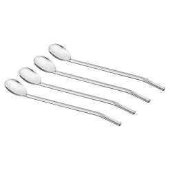 Die moderne Hausfrau Trinkhalm-Löffel, 4 Stück