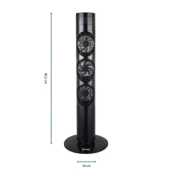 Die moderne Hausfrau Turmventilator mit Fernbedienung "Dolmen 3"