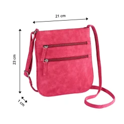 Damen Die moderne Hausfrau Umhängetasche "Ella" fuchsia