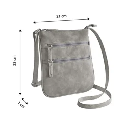 Damen Die moderne Hausfrau Umhängetasche "Ella" grau