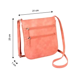 Damen Die moderne Hausfrau Umhängetasche "Ella" koralle