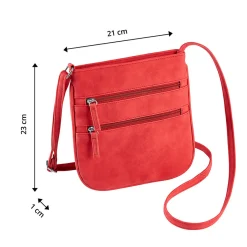 Damen Die moderne Hausfrau Umhängetasche "Ella" rot
