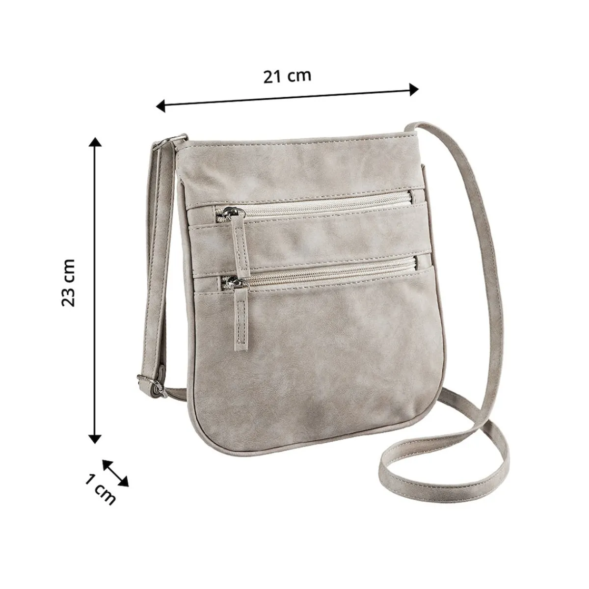 Damen Die moderne Hausfrau Umhängetasche "Ella" taupe