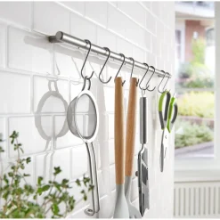 Die moderne Hausfrau Universal-Haken „Edelstahl“, 8 Stück