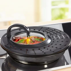 Die moderne Hausfrau Universal-Spritzschutz mit Sichtfenster