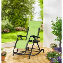 Die moderne Hausfrau Variabler-Schaukelstuhl "Premium" apfelgrün