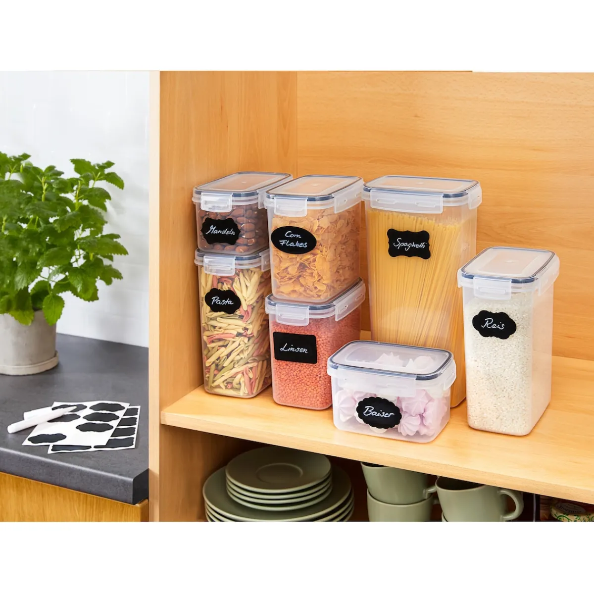 Die moderne Hausfrau Vorratsdosen-Set, 14-teilig