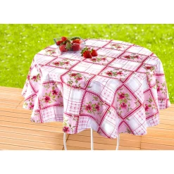 Die moderne Hausfrau Wachstischtuch "Fleur" Ø 130 cm, rund