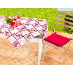 Die moderne Hausfrau Wachstischtuch "Fleur" 85x85 cm, eckig