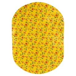 Die moderne Hausfrau Wachstuch-Tischdecke "Sonnenblume" 220x160 cm, oval