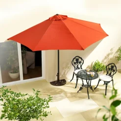 Die moderne Hausfrau Wand-Sonnenschirm terrakotta