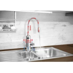 Die moderne Hausfrau Wasserhahn mit Durchlauferhitzer "Aquadon Smart Heater"