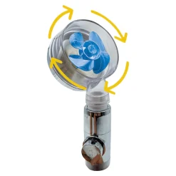 Die moderne Hausfrau Wassersparender Duschkopf "Aquadon Eco Tornado" blau