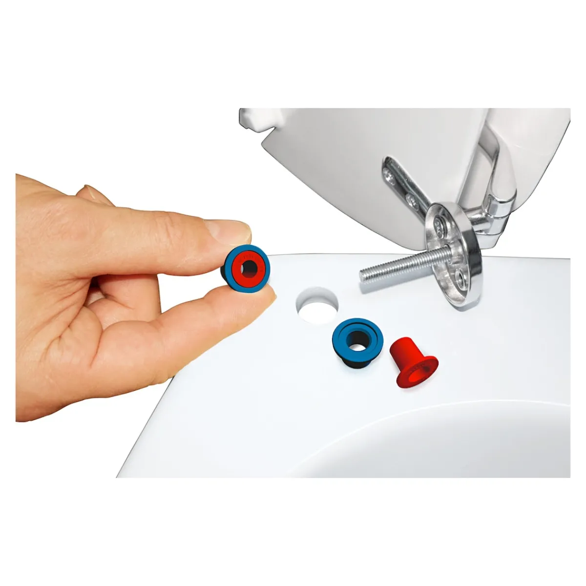 Die moderne Hausfrau WC-Sitz-Stopp "2 in 1"