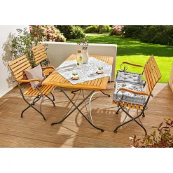 Die moderne Hausfrau ﻿Wende-Mitteldecke „St. Tropez“, 85x85 cm