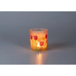 Die moderne Hausfrau Windlicht „Tulpen“ Ø 8,8 cm