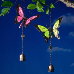 Die moderne Hausfrau Windspiel „Schmetterling“ grün