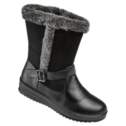 Damen Die moderne Hausfrau Winter-Kuschel-Stiefel "Sarah" schwarz