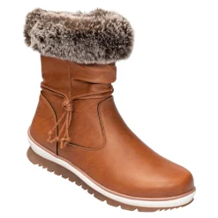 Damen Die moderne Hausfrau Winterstiefel „Miriam“ cognac
