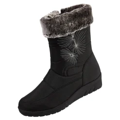 Damen Die moderne Hausfrau Winterstiefel "Schneeflocke" schwarz