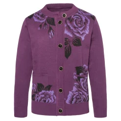 Damen Die moderne Hausfrau Wärme-Cardigan „Rosenwelt“
