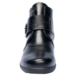 Damen Die moderne Hausfrau ﻿Wärme-Klettstiefelette „Beatrice“ schwarz