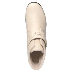 Damen Die moderne Hausfrau ﻿Wärme-Klettstiefelette „Beatrice“ creme