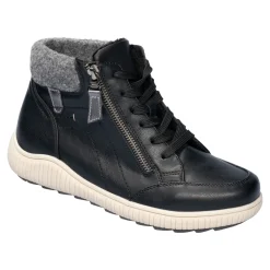 Damen Die moderne Hausfrau Wärme-Knöchelsneaker „Annette“ schwarz