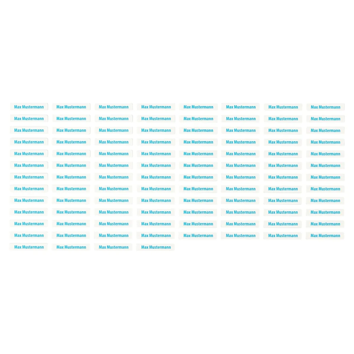 Die moderne Hausfrau Wäscheetiketten, 100 Stück blau