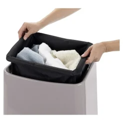 Die moderne Hausfrau Wäschesammler & Hocker „2 in 1“ taupe