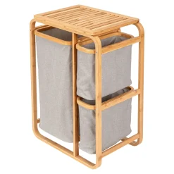 Die moderne Hausfrau Wäschesammler „Bambus“