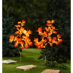 Die moderne Hausfrau XL-Solar-Gartenstecker Blätterzweig 