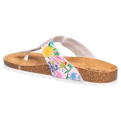 Damen Die moderne Hausfrau Zehen-Klettpantolette „Tropical“