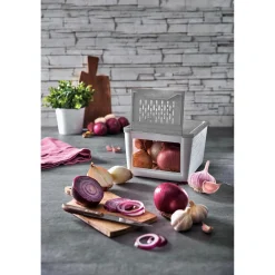 Die moderne Hausfrau Zwiebel-Box grau